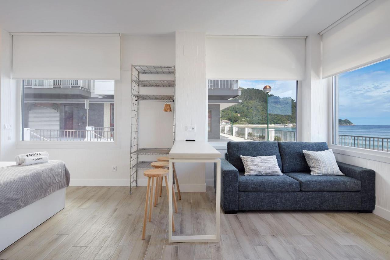 Apartamentos Egona Zarautz Sobre El Mar Dış mekan fotoğraf