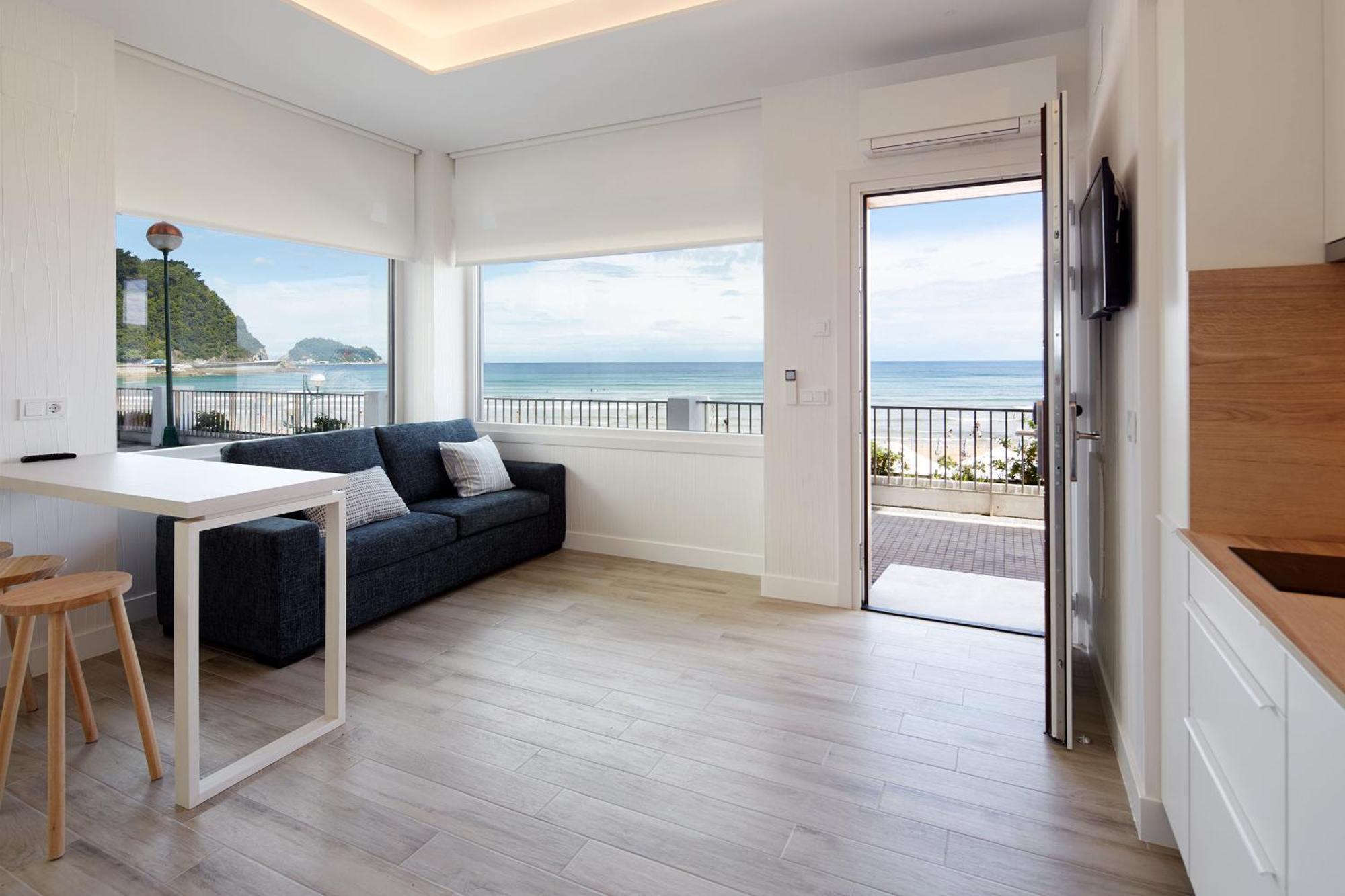 Apartamentos Egona Zarautz Sobre El Mar Dış mekan fotoğraf